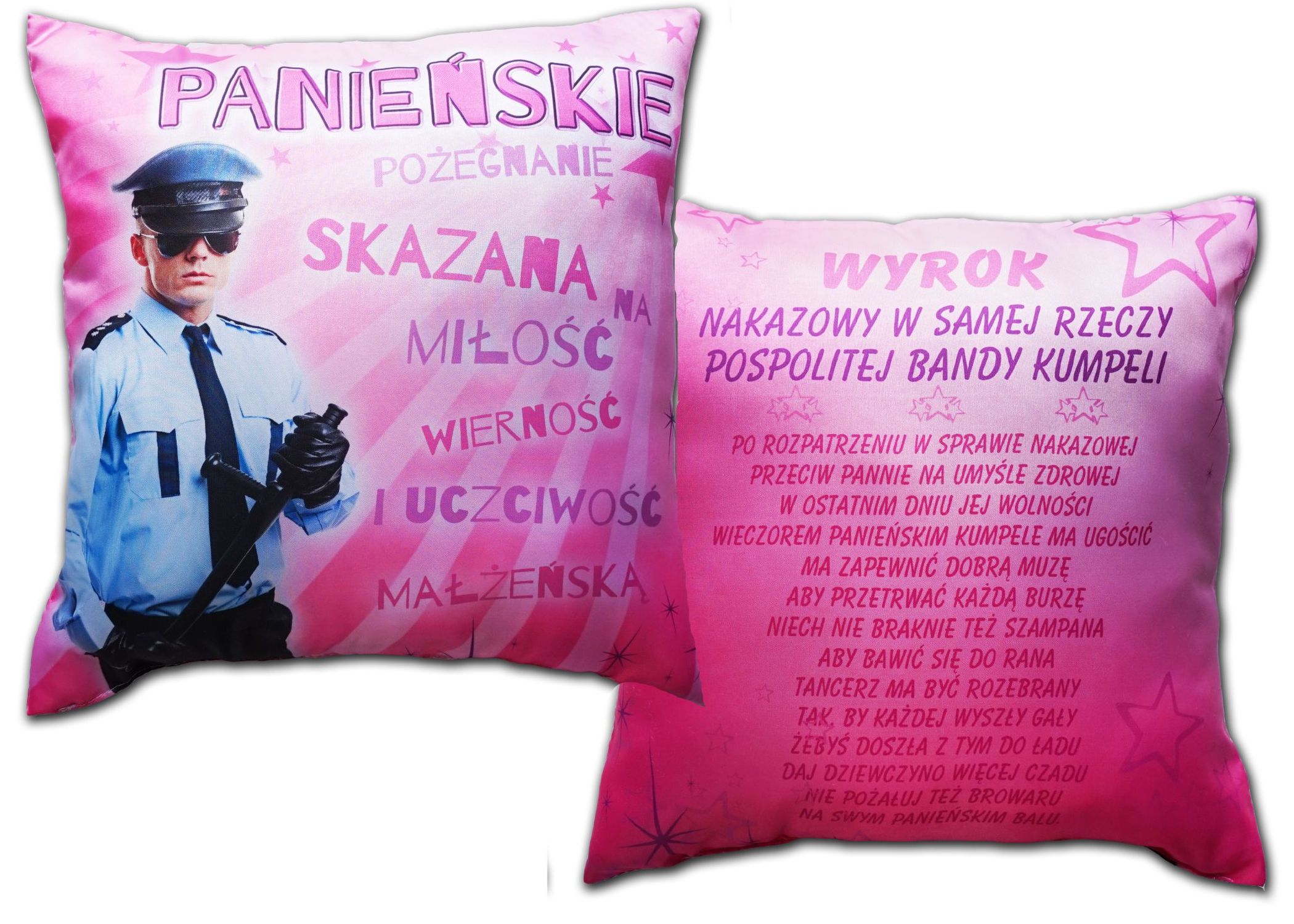 

Poduszka na Wieczór Panieński kawalerski na Ślub