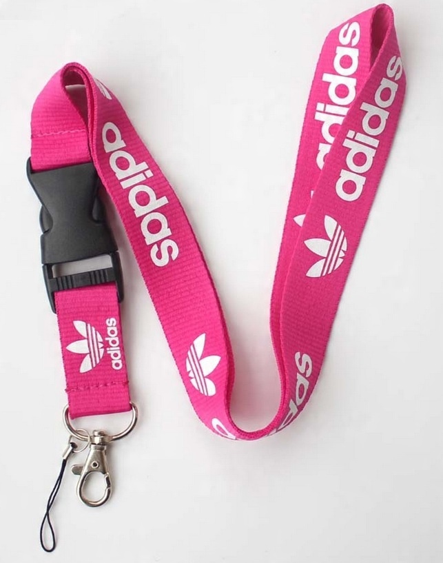 

Smycz do kluczy, telefonu Adidas różowa !