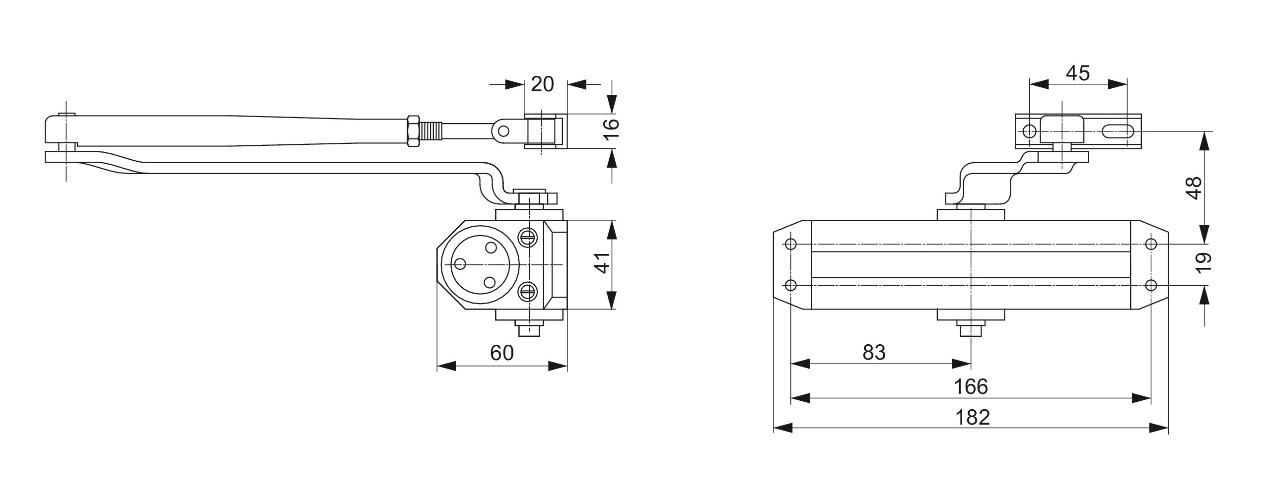 Tesa Assa Abloy DC110 Cupboard Closure Mechanism - Compact Door Closer For Cabinets