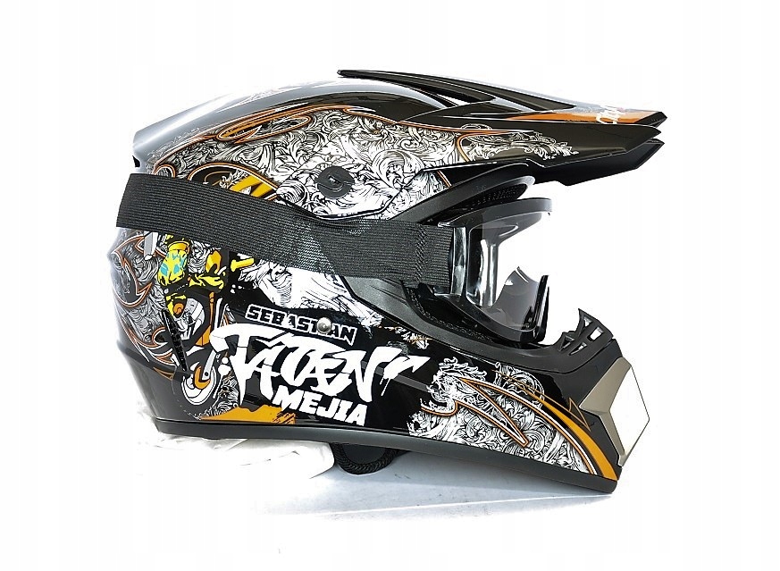 

Kask Tatan Cross Quad Enduro Mtb M 57-58 +gogle