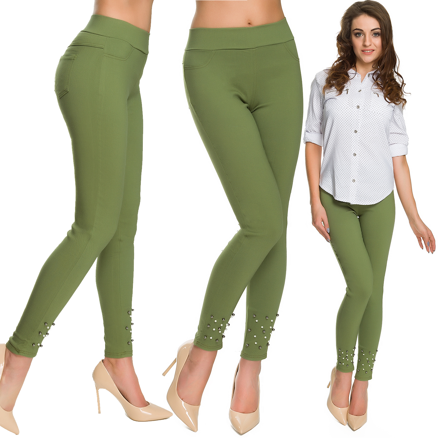 

416_roz._XL__SPODNIE Rurki Kolory Perełki