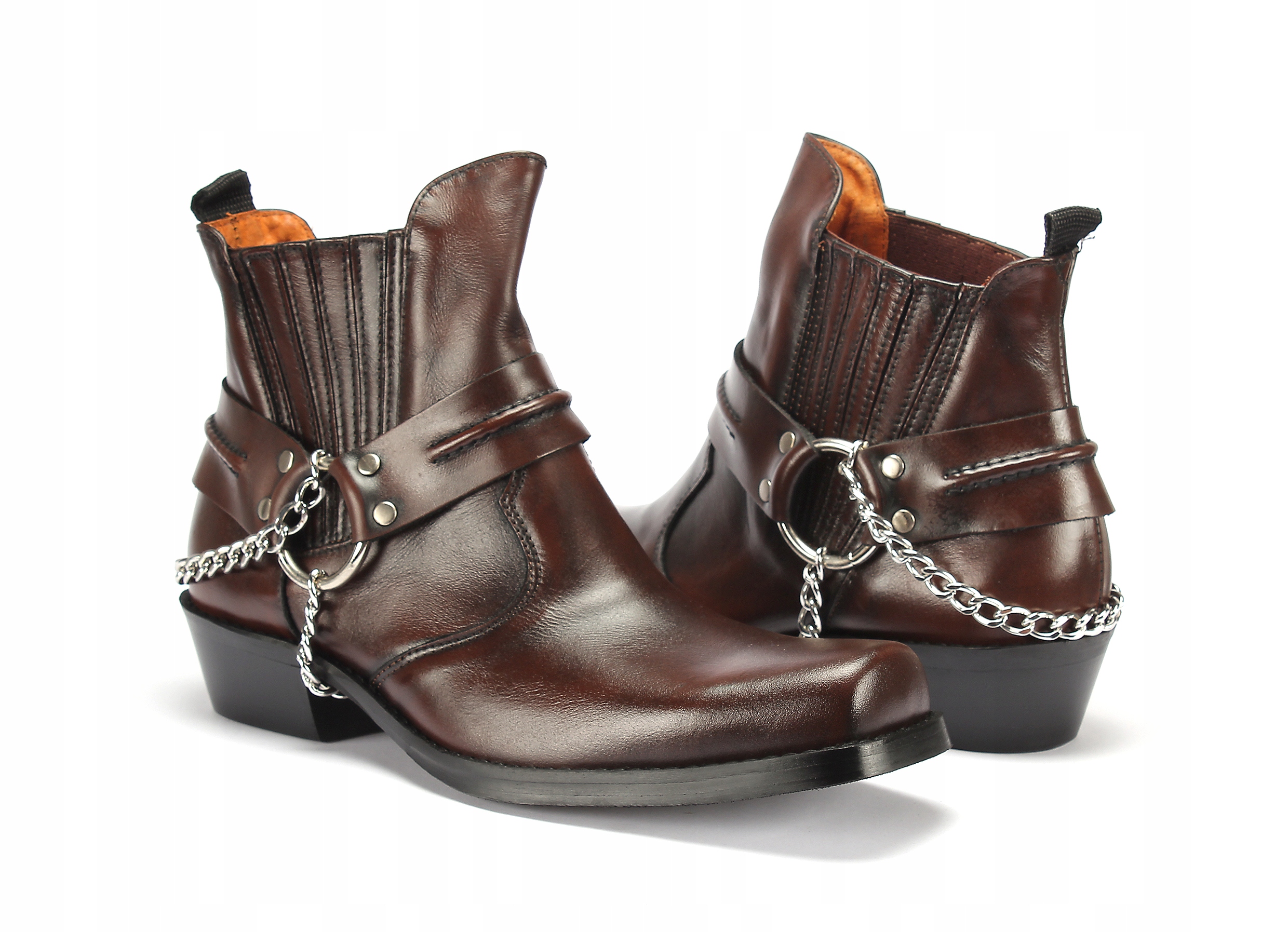 NEW HIT Cowboy boots модель K-610 Leather Chain!
