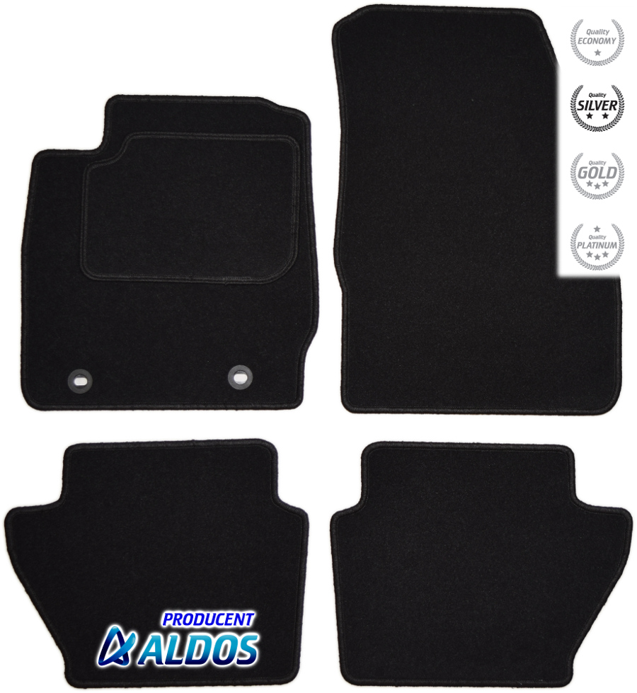 

Ford Fiesta 08-11r. Dywaniki Welurowe Silver Pc
