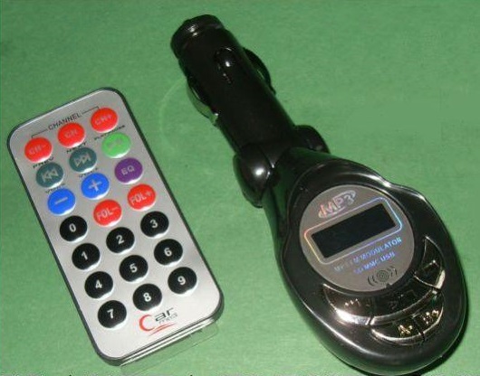 ПЕРЕДАТЧИК FM mp3 MMC SD USB wtyk zapalniczki(2331 Модель 2331