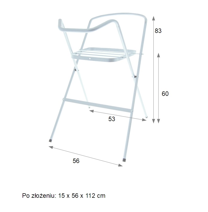 Tega STOJAK STELAŻ PODSTAWA POD WANNĘ WANIENKĘ 102 Kolor dominujący biały