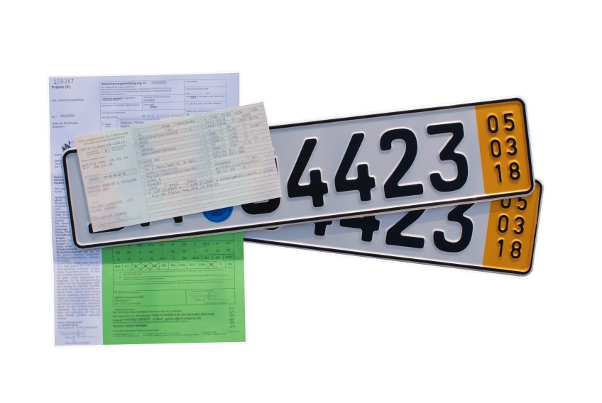 German exit boards for new vehicles