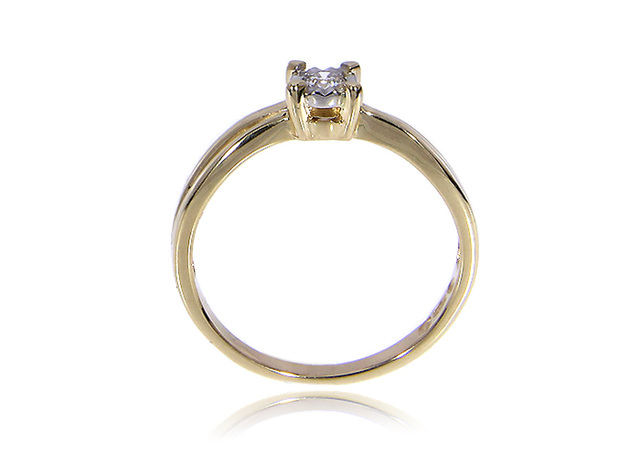 PIERŚCIONEK ZŁOTY ZARĘCZYNOWY BRYLANT ZŁOTO LgP444 Rozmiar/Średnica wew. (mm) 15/17,33