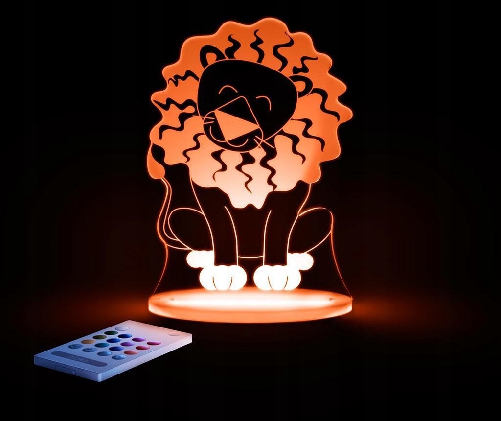 LAMPKA NOCNA - CZUWAJĄCA LED Aloka *LEW* Bohater Inny