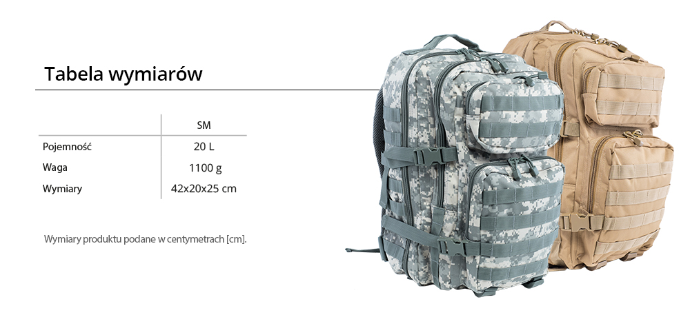 PLECAK TAKTYCZNY US ASSAULT MILTEC 20L DIGITAL Marka Mil-Tec