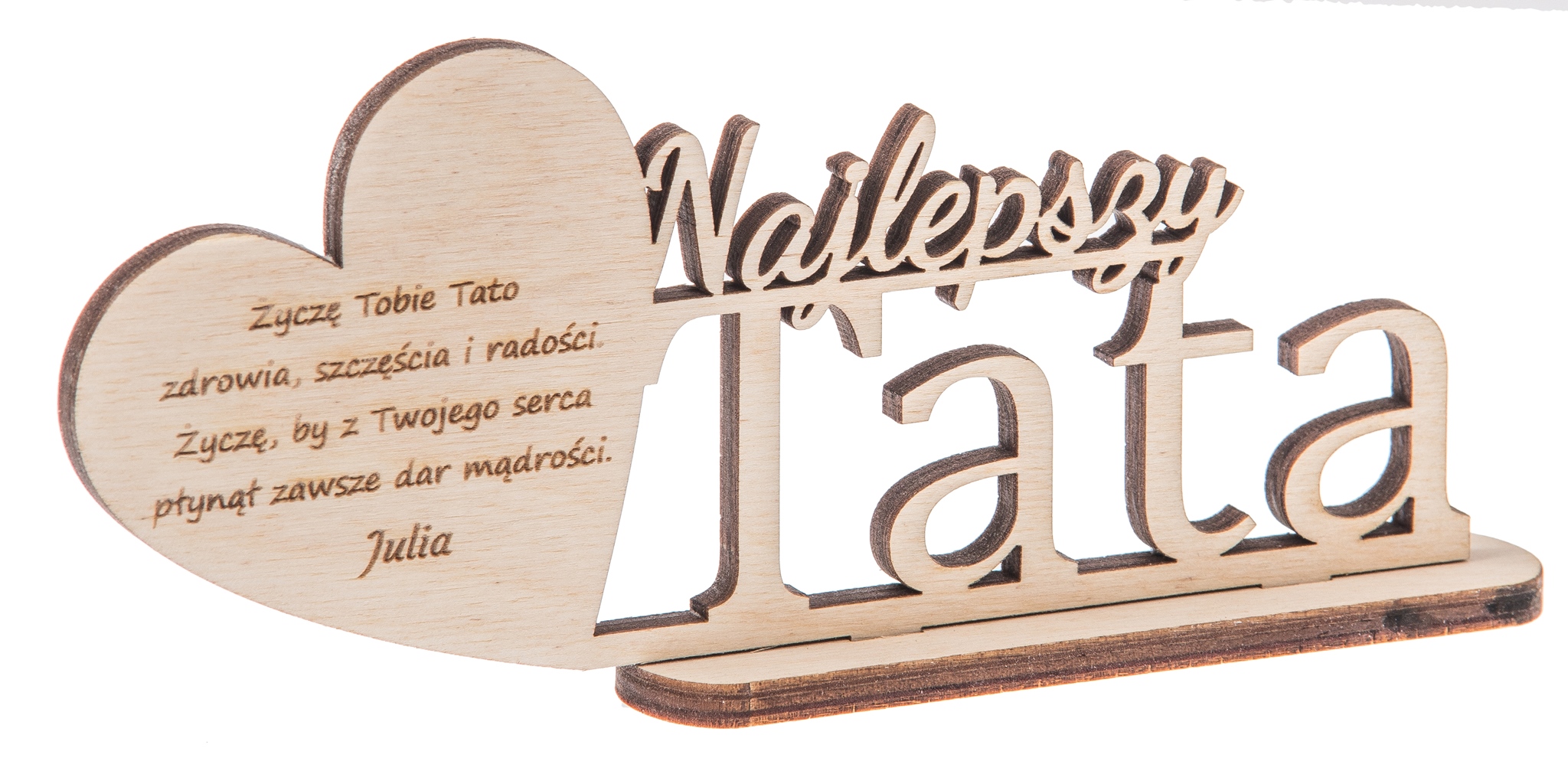 

Napis Najlepszy Tata prezent Dzień Ojca grawer