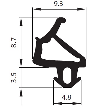 Uszczelka do okna okien okienna s-1386 PLASTMO Kod producenta S-1386