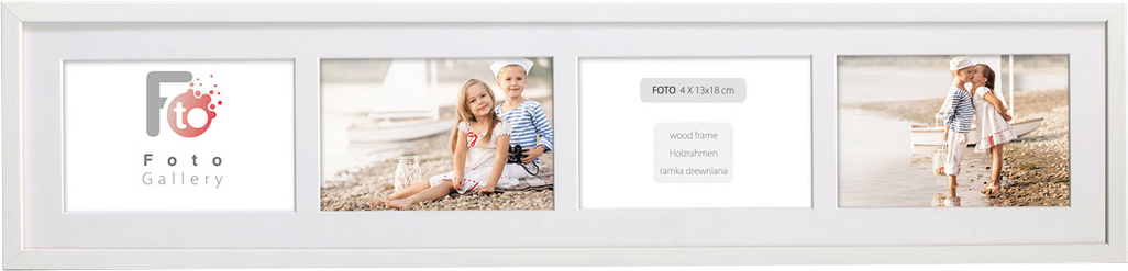 

Foto Galeria Na 4 Zdjęcia B6 13x18 CM Ramka Biała