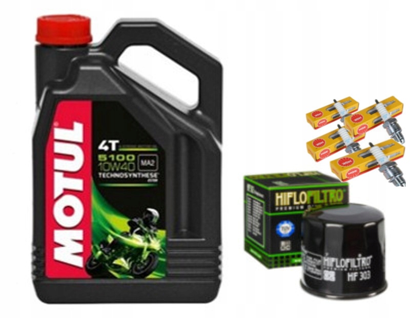 CR9E OLEJ MOTUL FILTR KAWASAKI ZX6R ZX 6R 07 13