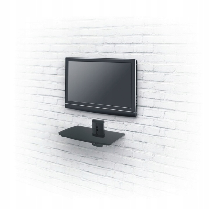 PÓŁKA SCIENNA STOLIK RTV AV DVD SZKLANA 1 POZIOM Model MC-663