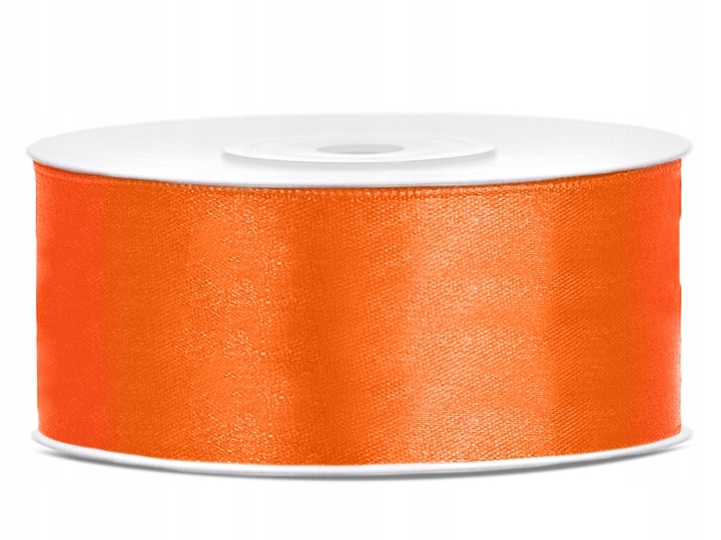 

Wstążka tasiemka satynowa pomarańczowa 25mm x 25m