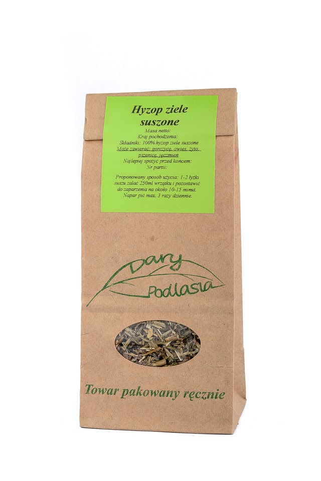 

Hyzop ziele hyzopu Zioła 50g Dary Podlasia