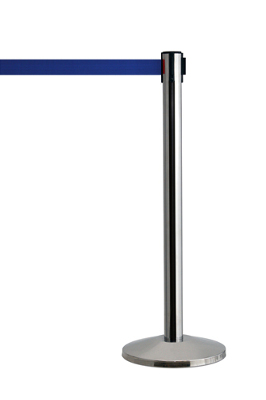 SŁUPEK ODGRADZAJĄCY SŁUPKI Z TAŚMĄ 2,5 M NIEBIESKĄ Marka inny