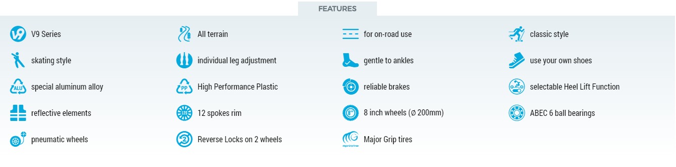 Nartorolki SKIKE V9 Fire 150 - Cross Skating Tychy Model V9 Fire 150