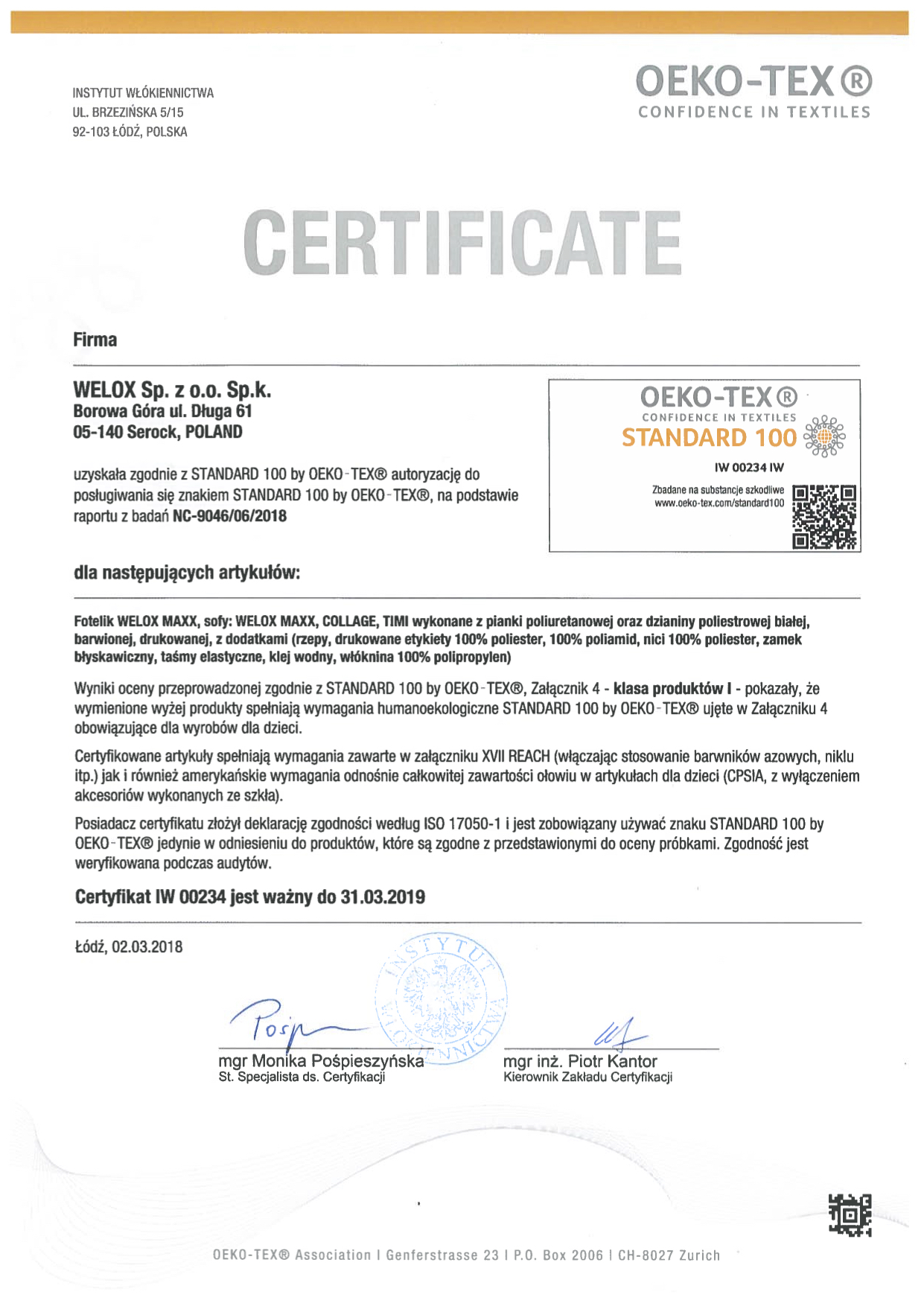 Sofa Welox Maxx 100 x 170 cm tkanina fioletowy EAN (GTIN) 5903268300736