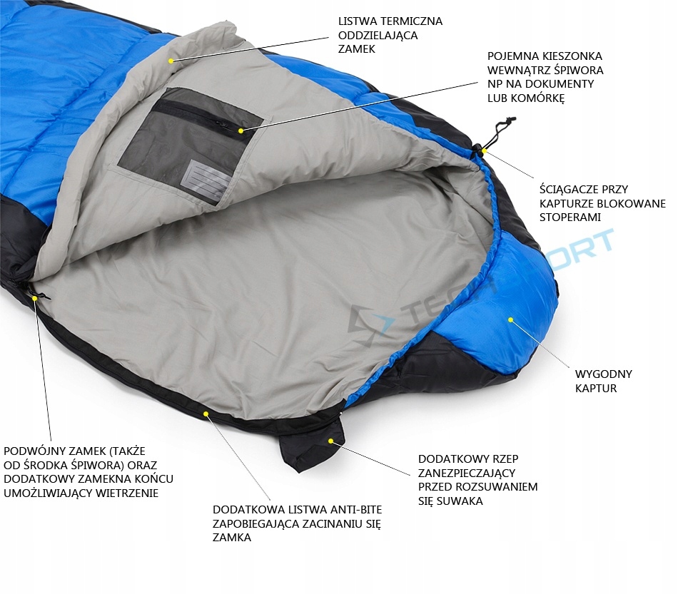 ULTRALEKKI ŚPIWOR FJORD NANSEN FREDVANG XL 0,75kg! Model FREDVANG XL