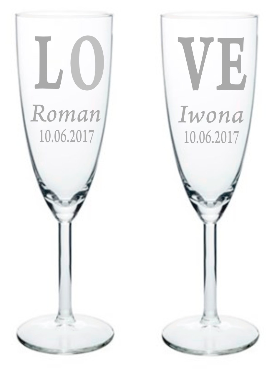 

Kieliszki grawer szampan ślub Tanio i Szybko 48h