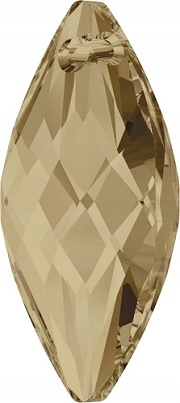 Swarovski - 6110 Navette Golden Shadow 30x14mm Rodzaj inny