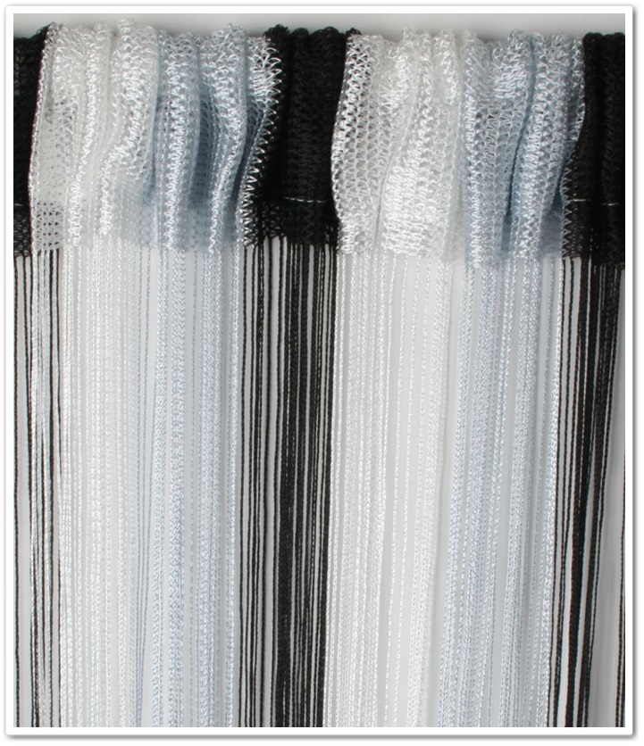 

Czarno-biała Popielata Firana Makaron 300 x 250 Wk