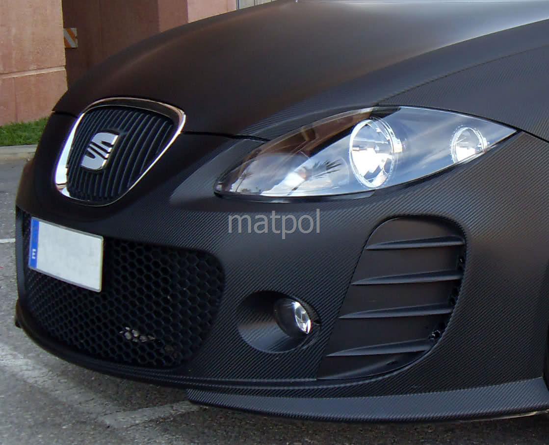 152x 500 okleina CARBON folia MASKA + DACH + KLAPA Funkcja zmiana koloru