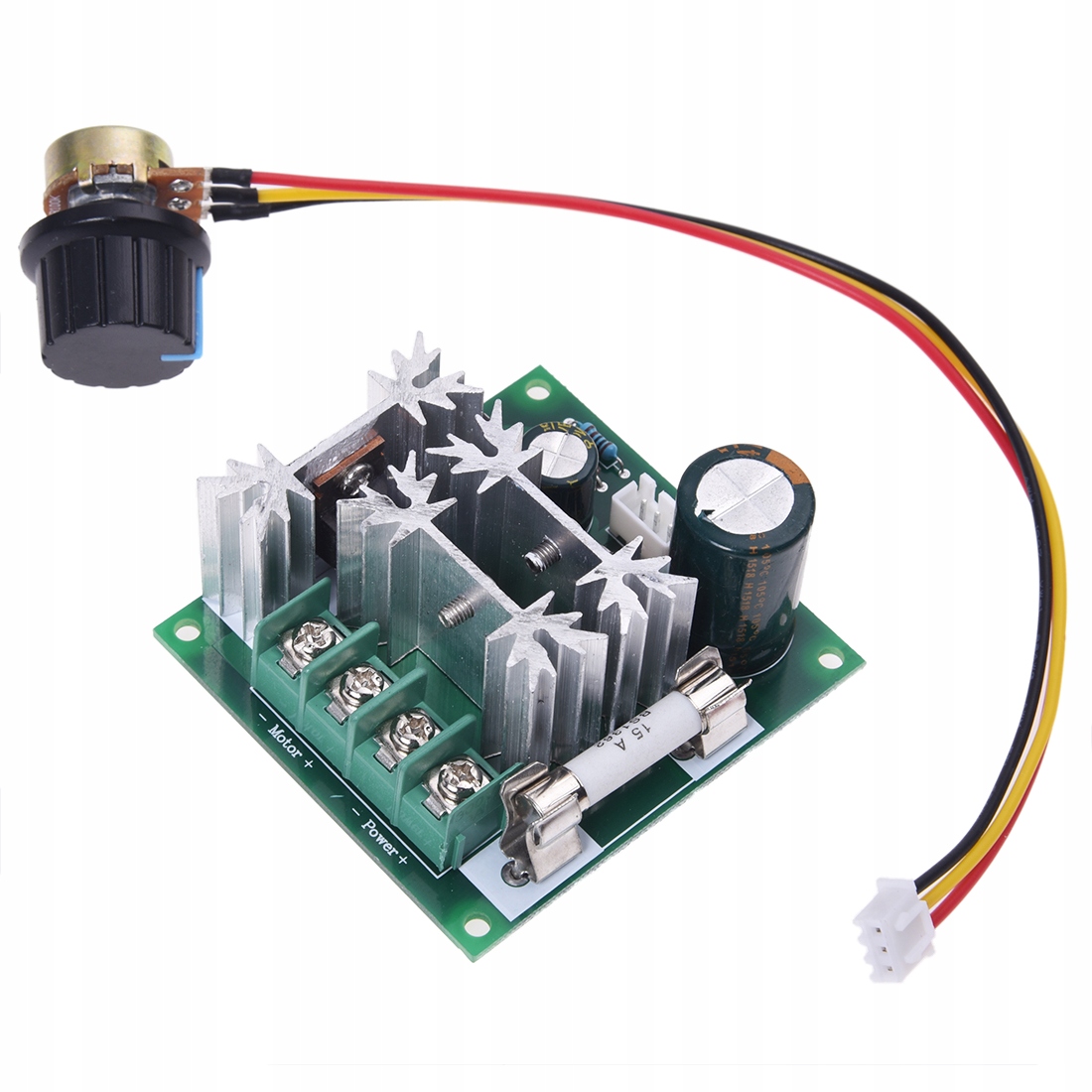

Regulator Obrotów Pwm Led Silnika DC 6-90V 15A