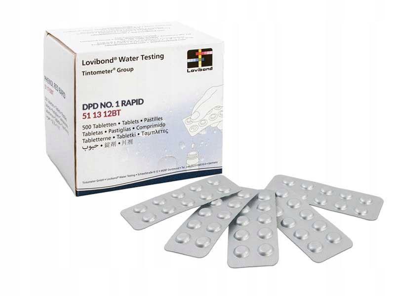 Tabletki do Testera Wolnego Chloru DPD1 Rapid x100