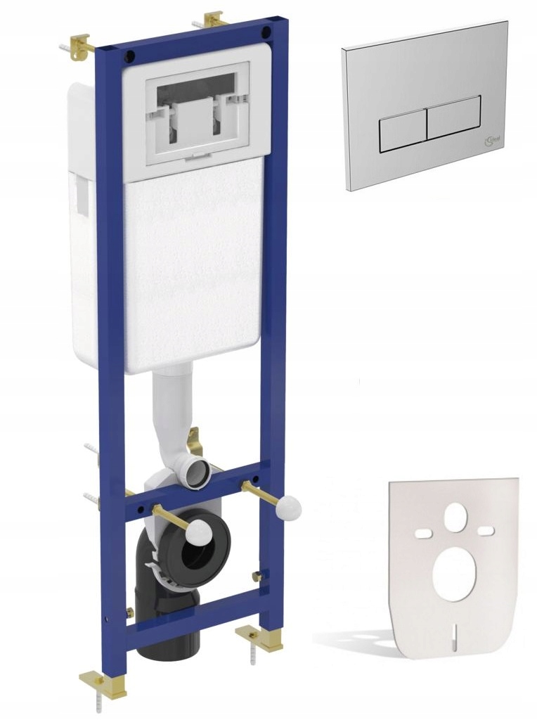 CUBIC 7w1 STELAŻ MISKA WC +DESKA zestaw PODTYNKOWY Kod producenta W370567 + W3708AA