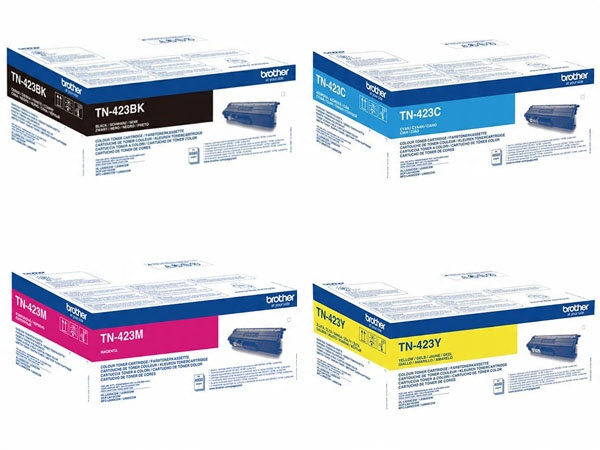 

4x toner org Brother TN-423 Cmyk L8410CDW L8690CDW