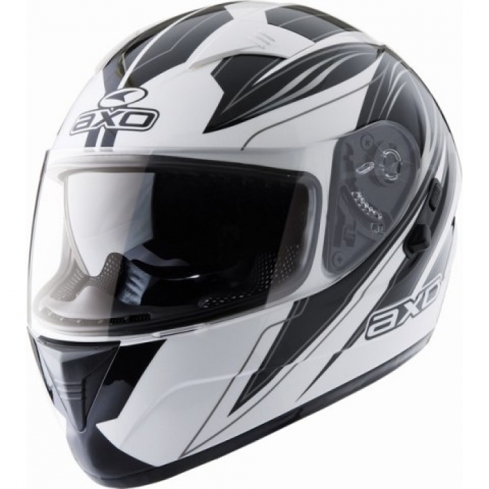 KASK AXO GOBLIN BIAŁO-CZARNY BLENDA SPORTOWO-TURYSTYCZNY XL