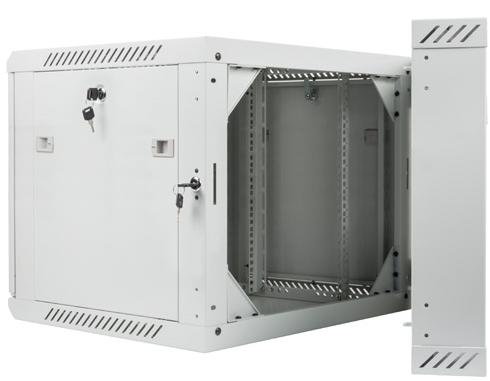 9U Szafa Rack wisząca 19" 600x600 Dwusekcyjna Szafka instalacyjna