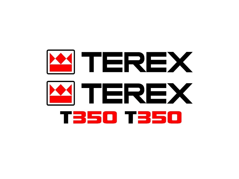 Samolepky samolepící nálepka Terex T350