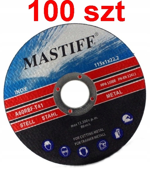 TARCZA DO CIECIA STALI METALU inox TARCZE 115x1