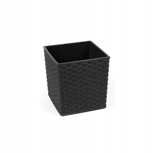 

Donica Juka Rattan Z Wkładem H25 25x25 czarny
