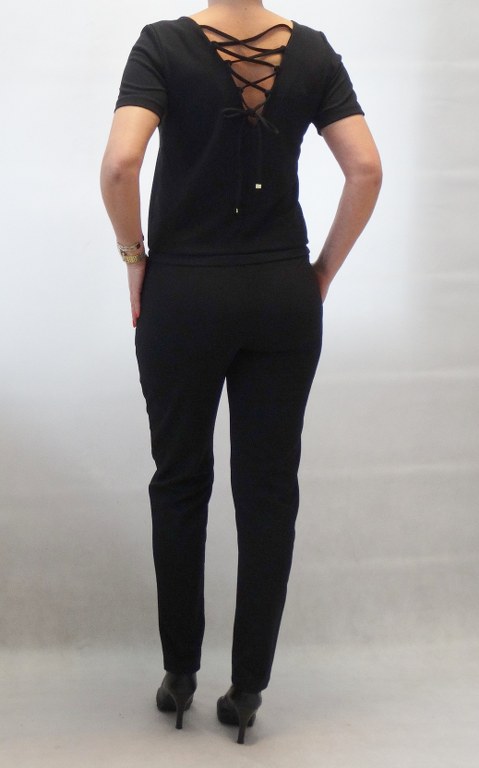 KOMBINEZON GLAMOUR WIĄZANIE PLECY roz38 (34-50) Rodzaj elegancki