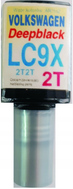 VW DEEPBLACK LC9X LAKIER SAMOCHODOWY ZAPRAWKA DO RYS 10 ML ARASYSTEM
