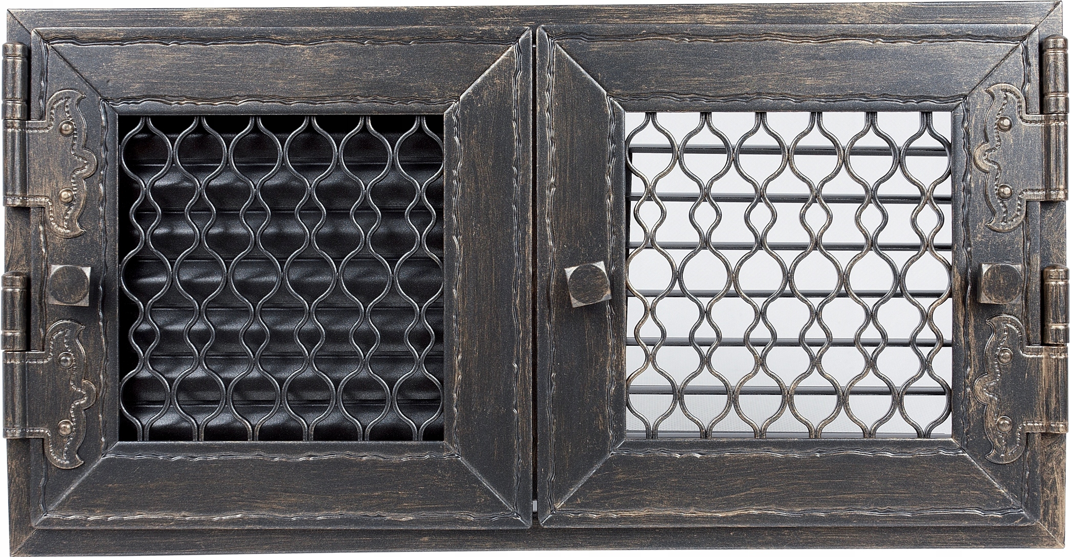 Krbová ventilačná mriežka Retro 22 grafitová