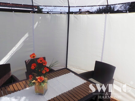 LAVO PAWILON OGRODOWY NAMIOT KOLOR CIEMNOCZERWONY SWING & HARMONIE Liczba okien brak