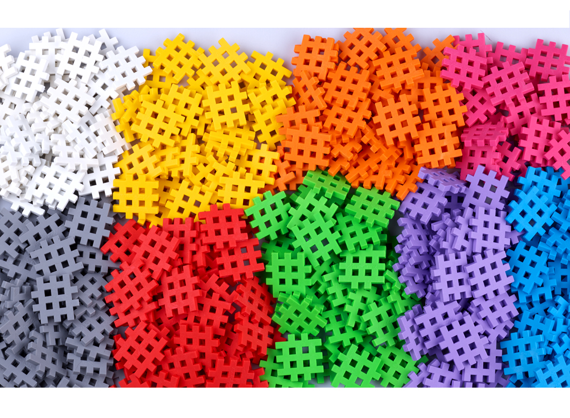 MARIOINEX KLOCKI MINI WAFFLE WAFLE 70 SZT Typ wafle