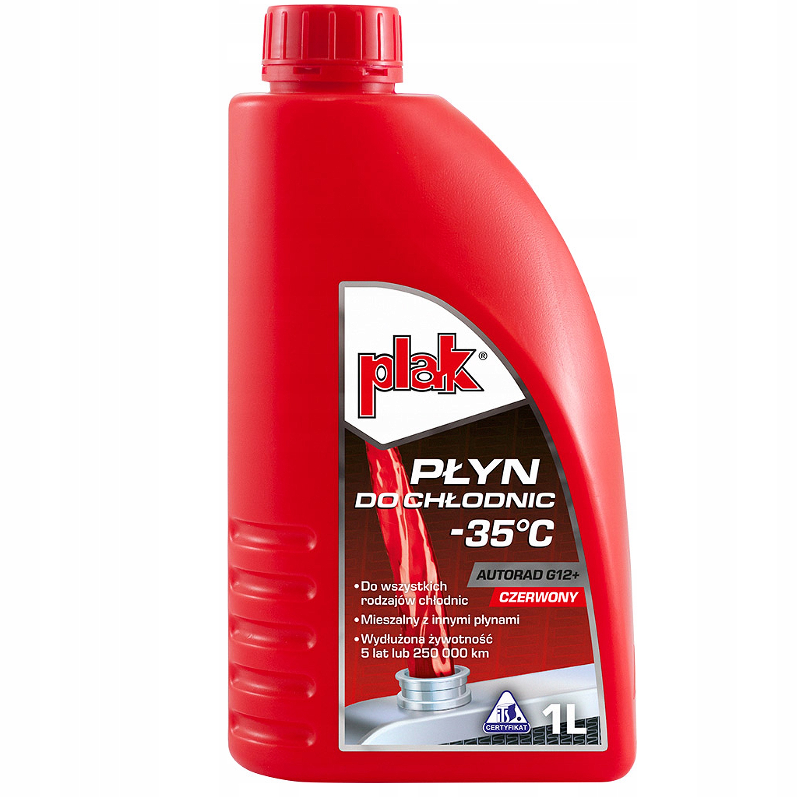 PŁYN DO CHŁODNIC PLAK AUTORAD G12 G12+ 1L SKUTER