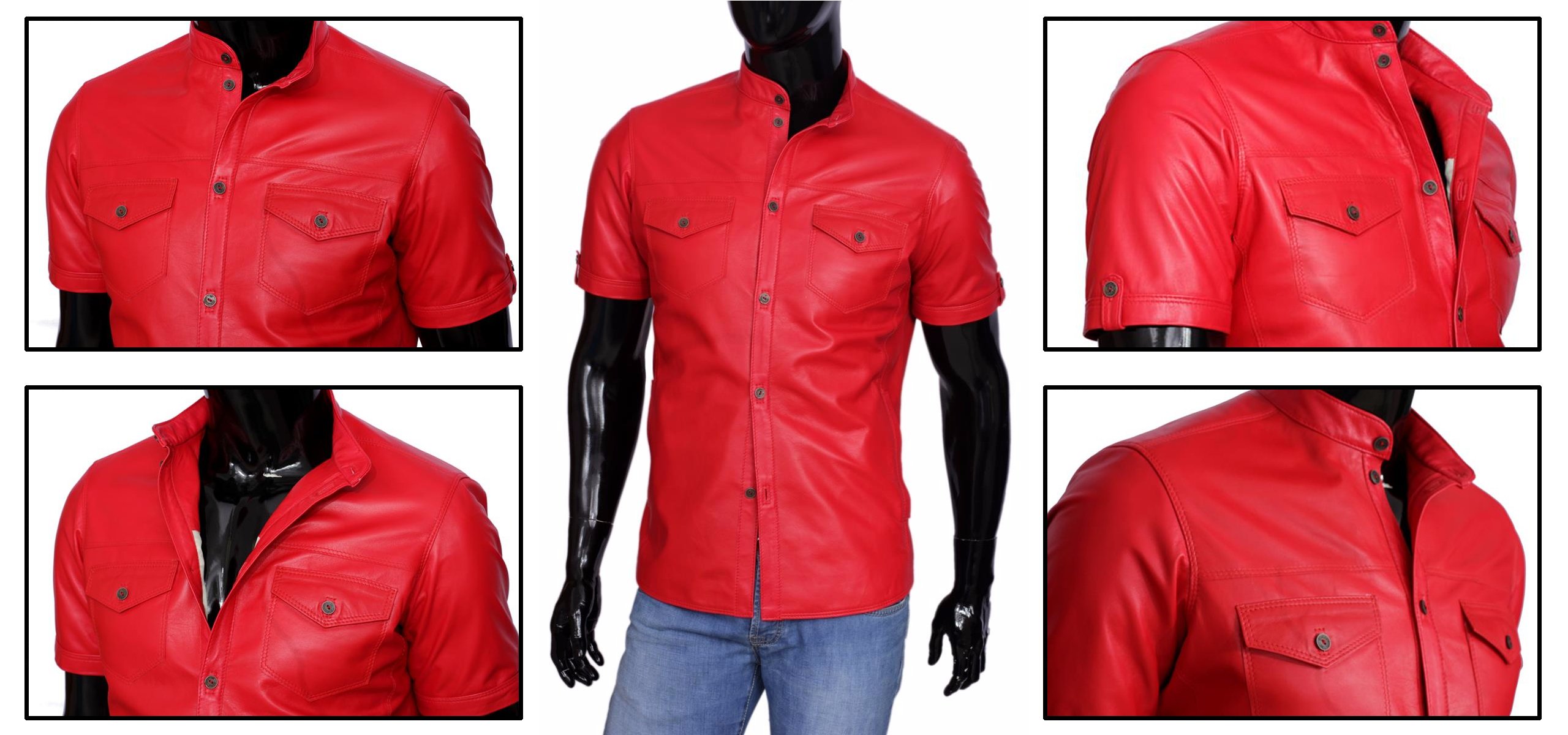 Koszula Kurtka Skórzana Męska DORJAN WIL461 M Rozmiar M