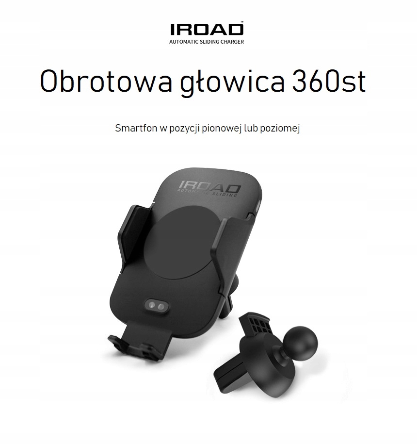 Uchwyt do auta z ładowarką Qi i czujnikiem ruchu 7793982057 Uchwyt do auta z ładowarką Qi i czujnikiem ruchu 7793982057