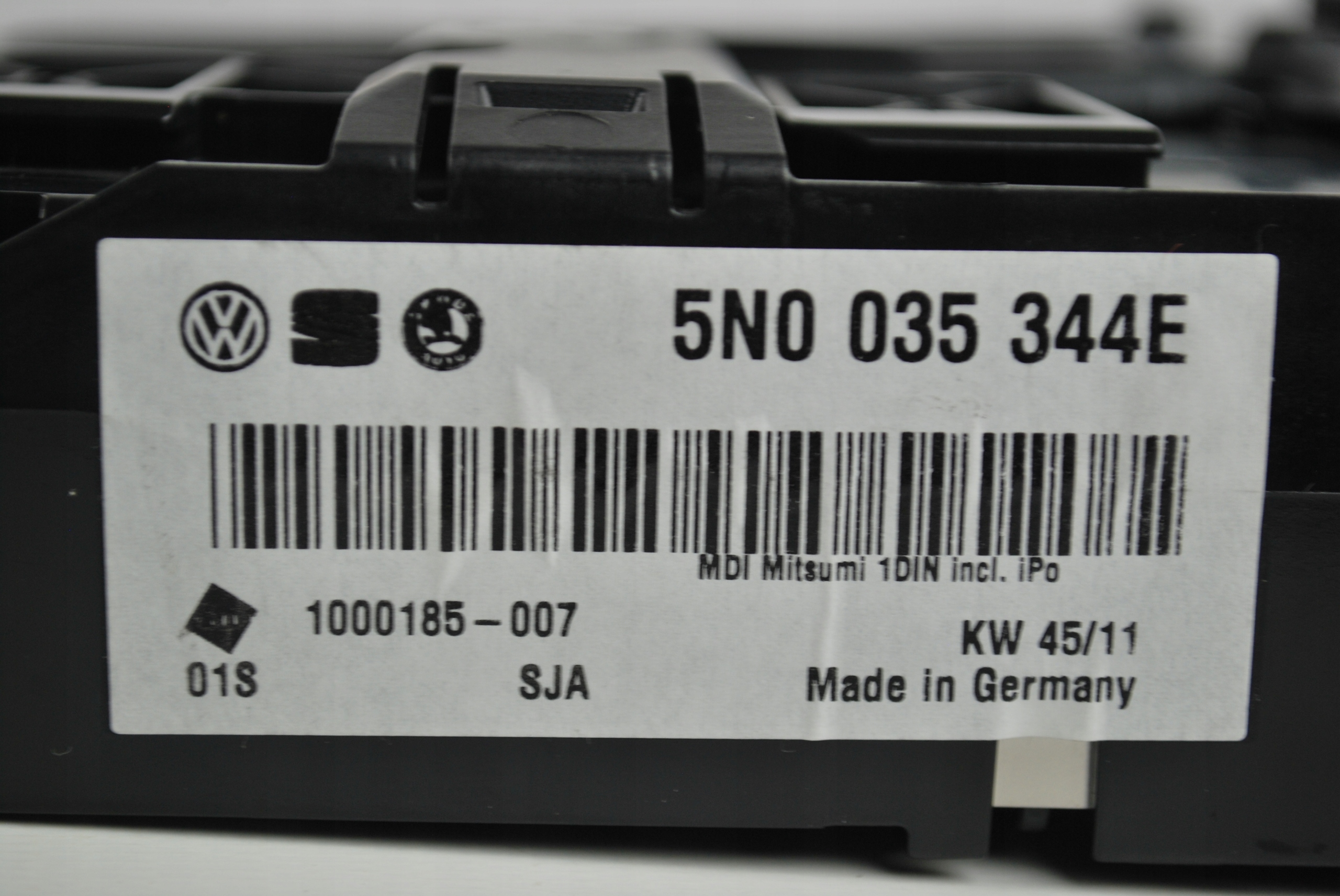 Interfejs multimediów VW Golf 5N0035344E 5N0035342 Typ samochodu Samochody osobowe