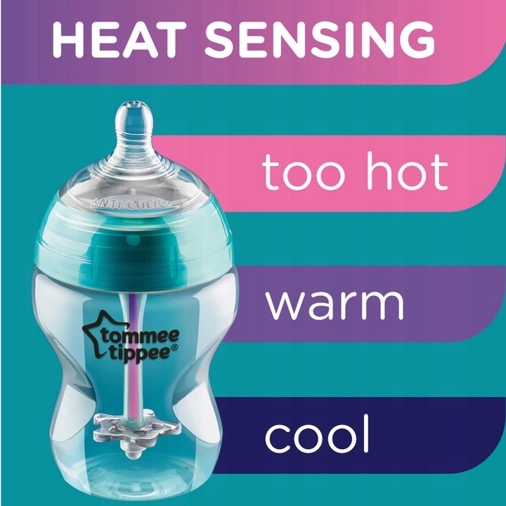 TOMMEE TIPPEE BUTELKA ANTYKOLKOWA 150 ml + CZUJNIK Marka Tommee Tippee