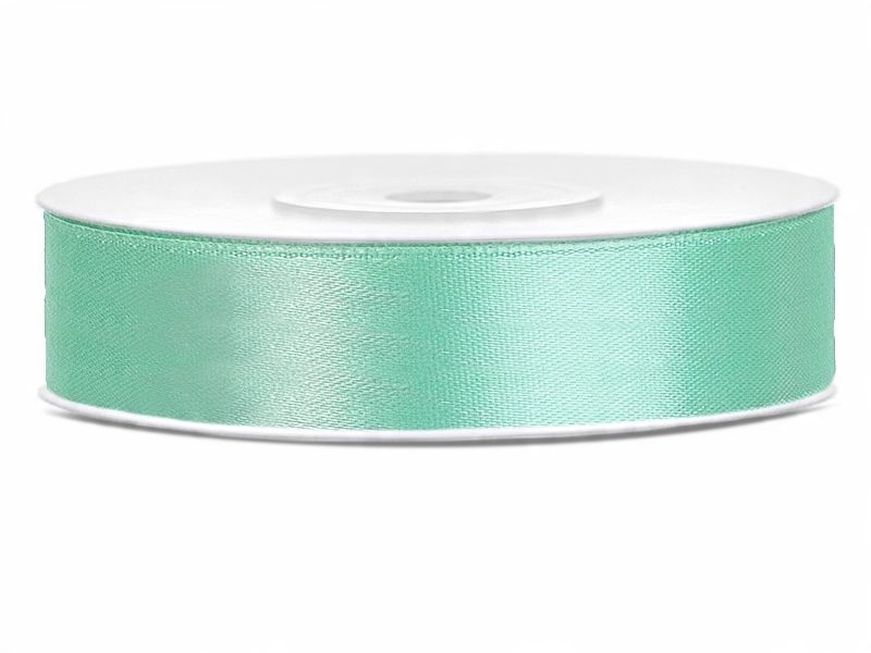 

Tasiemka Wstążka Satynowa miętowa 12mm x 25m