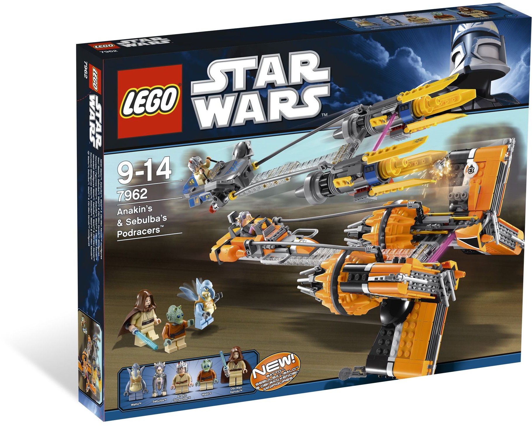 Lego Star Wars 7962 Anakin's & Sebulba's Podracers