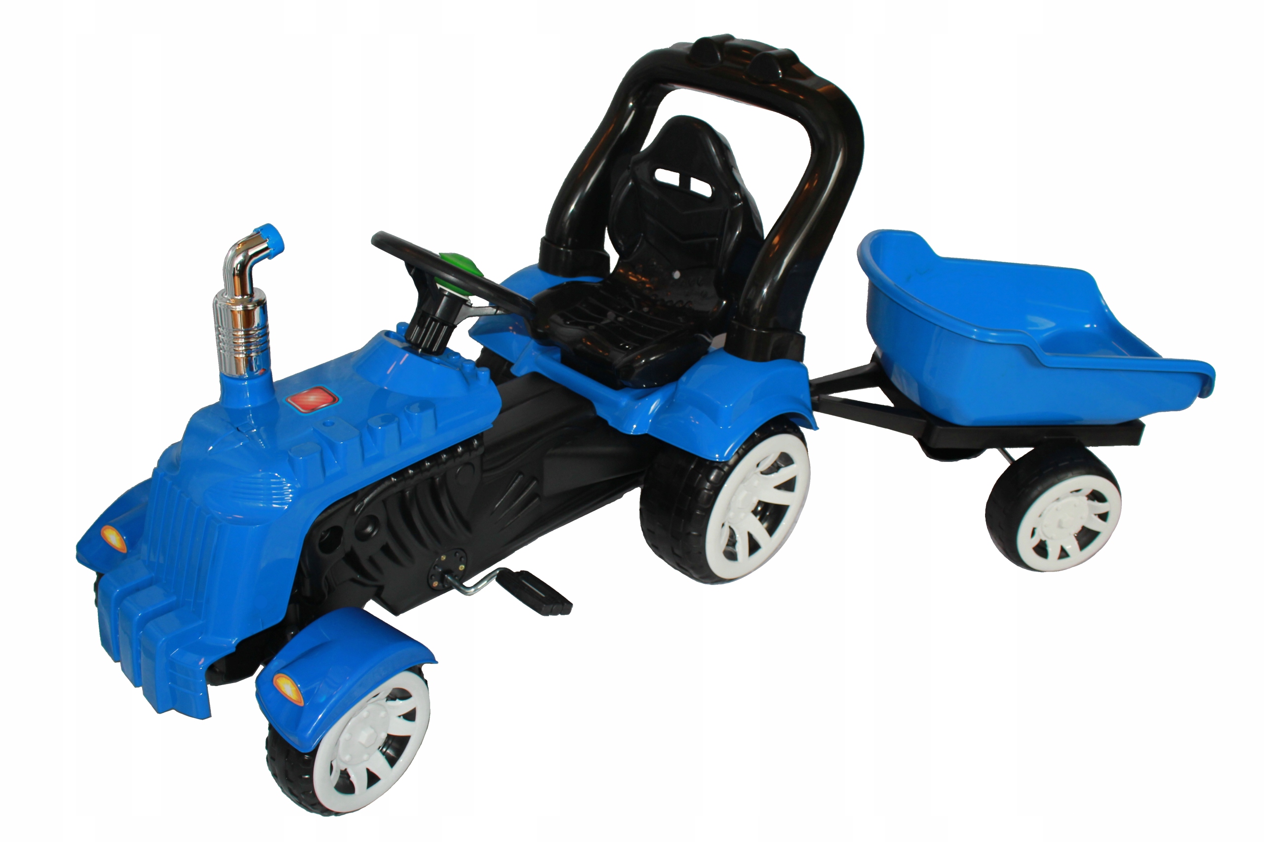 FARMER TRAKTOR NA PEDAŁY Z PRZYCZEPĄ 3koloryGRATIS Marka Traktor